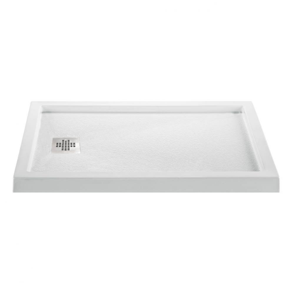 4836 ACRYLIC CXL RH DRAIN MULTI THRESHOLD - WHITE