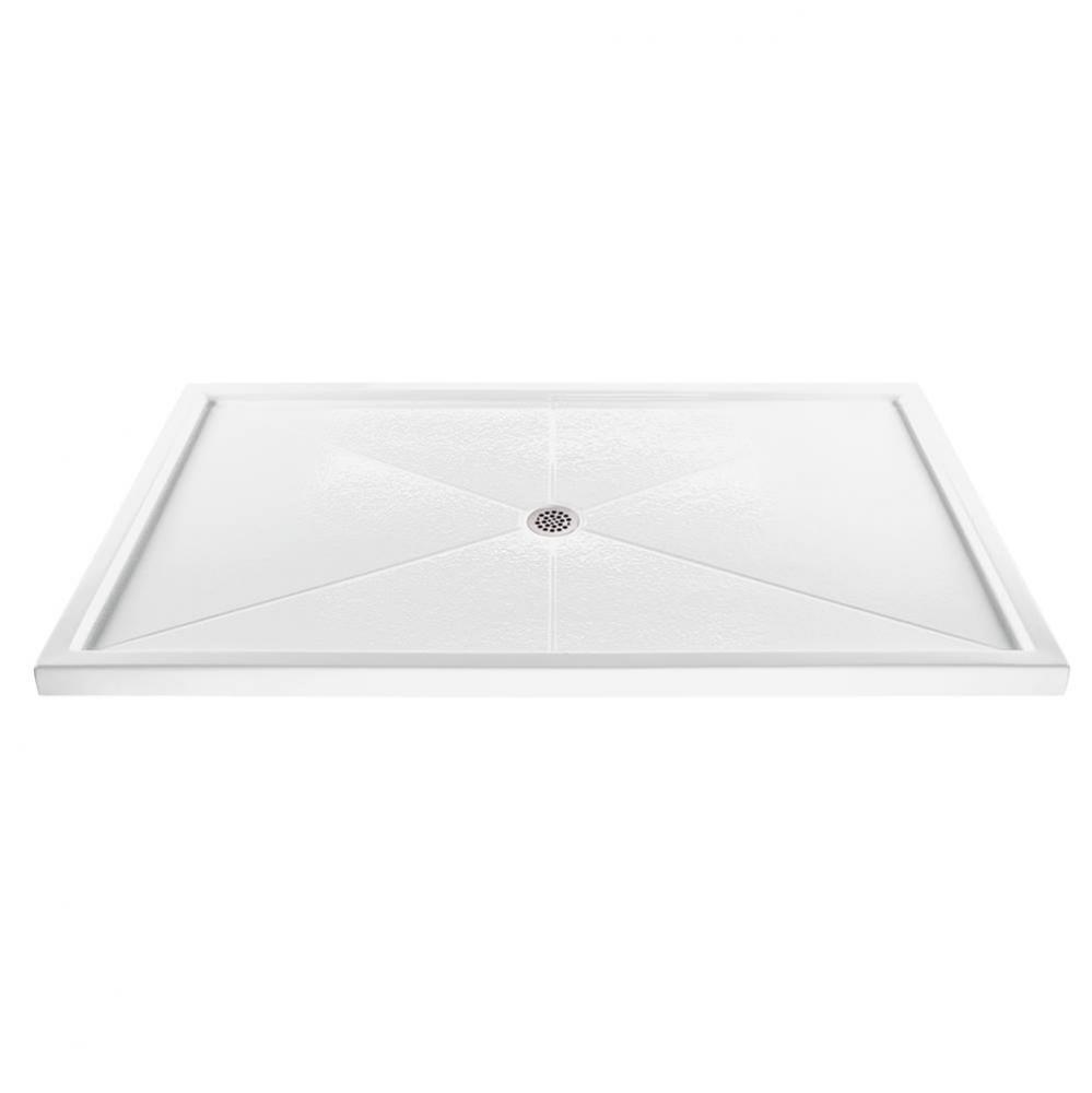 5432 ACRYLIC CXL CENTER DRAIN MULTI THRESHOLD - BISCUIT