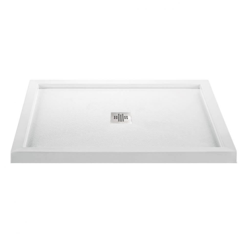 5442 ACRYLIC CXL CENTER DRAIN MULTI THRESHOLD - BISCUIT