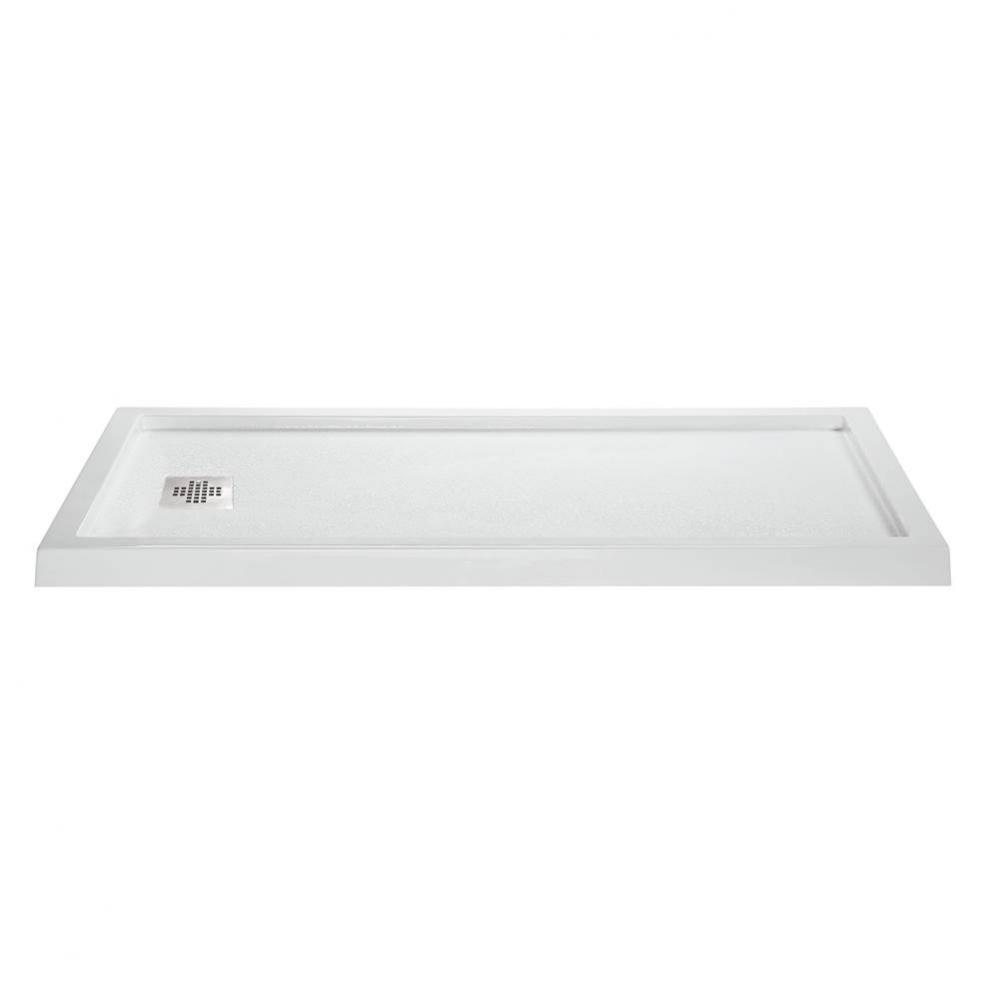 6030 ACRYLIC CXL LH DRAIN MULTI THRESHOLD - WHITE