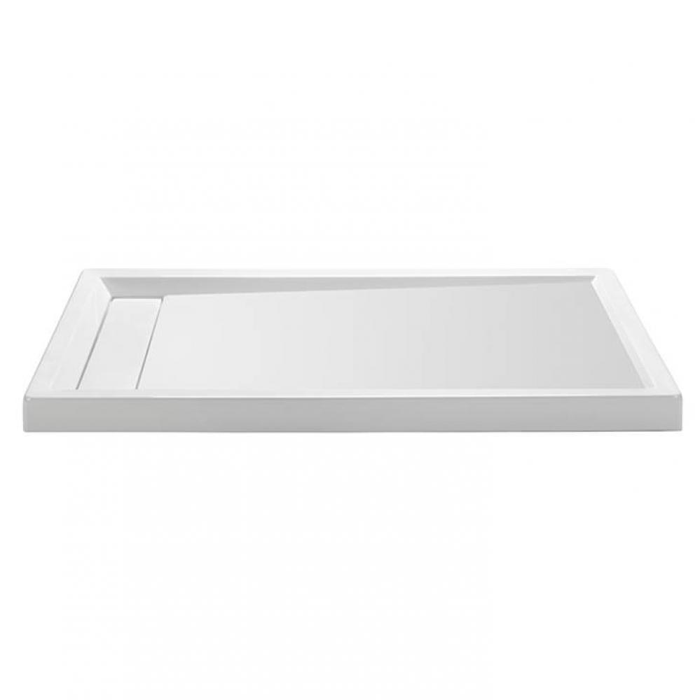 6030 DOLOMATTE LH HIDDEN DRAIN MULTI THRESHOLD - WHITE