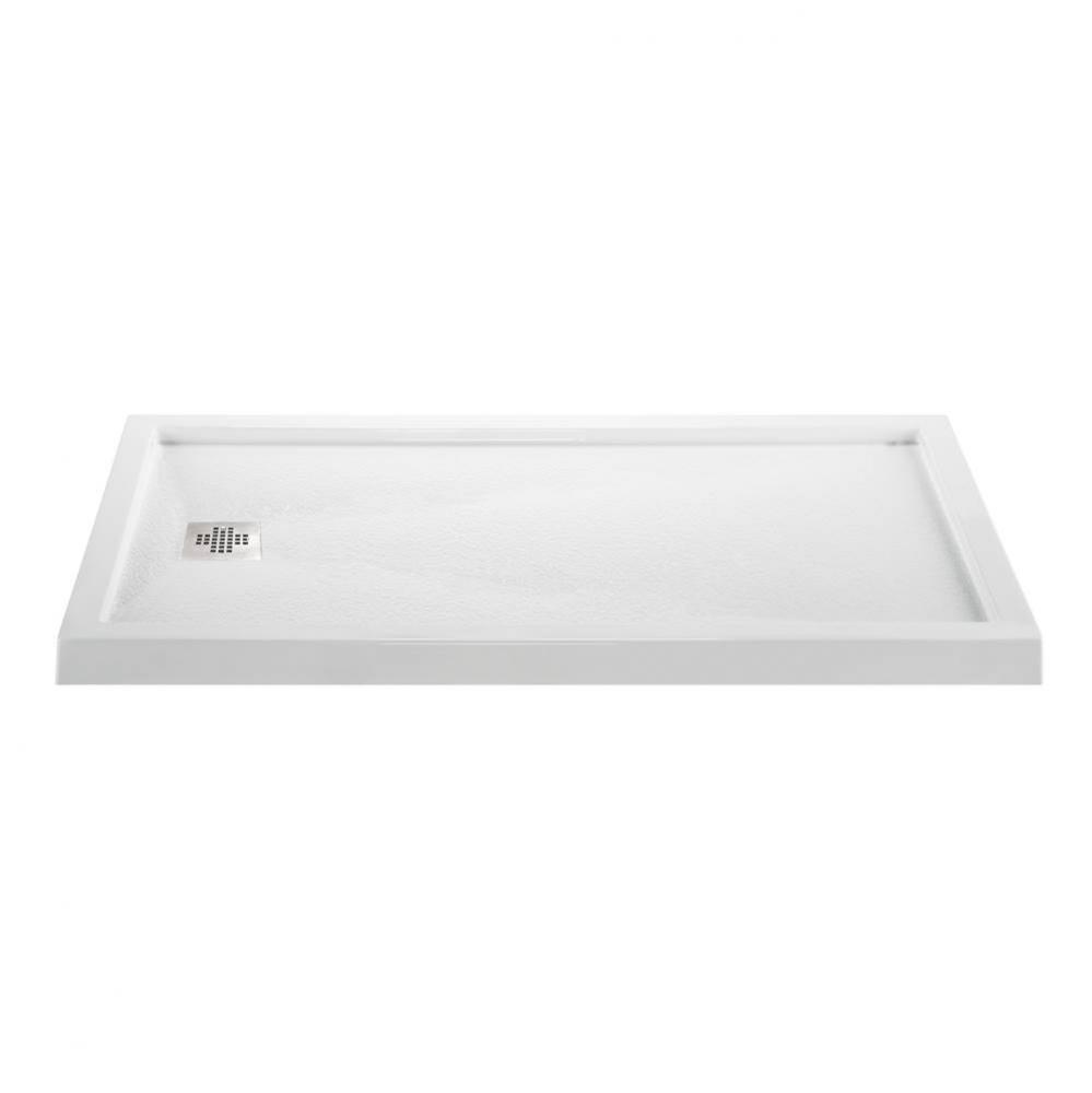 6032 ACRYLIC CXL RH DRAIN MULTI THRESHOLD - BISCUIT