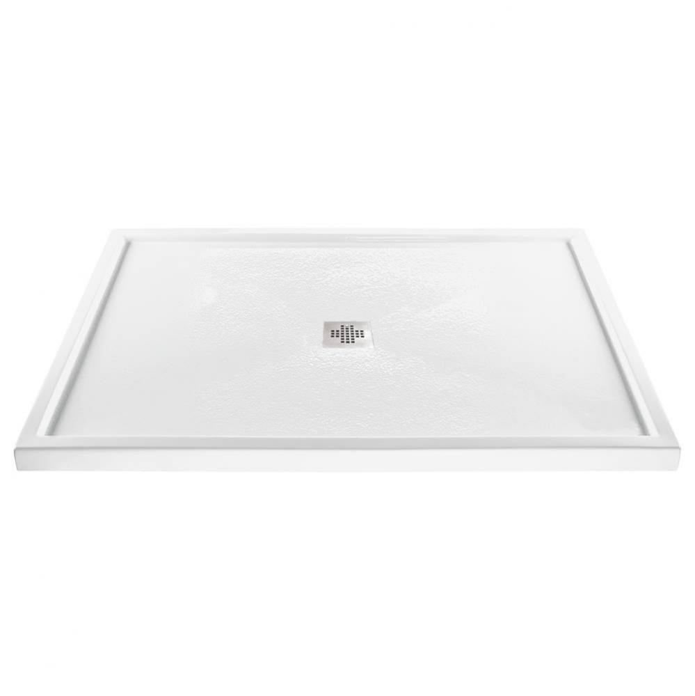 6042 ACRYLIC CXL CENTER DRAIN MULTI THRESHOLD - WHITE