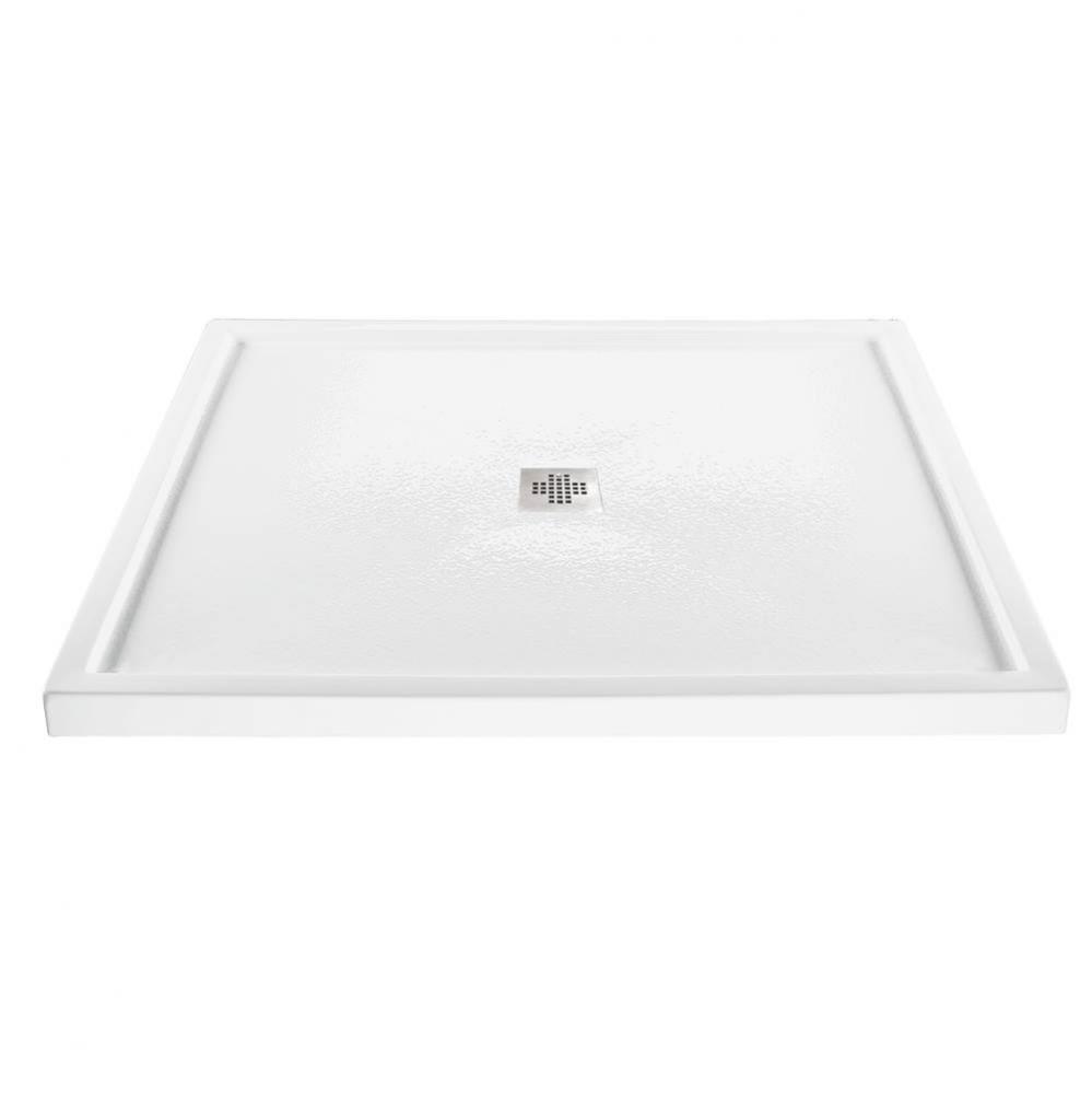 6048 ACRYLIC CXL CENTER DRAIN MULTI THRESHOLD - BISCUIT