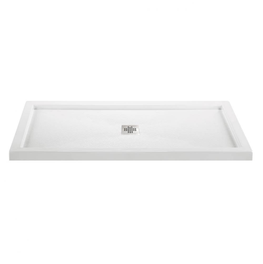 6632 ACRYLIC CXL CENTER DRAIN MULTI THRESHOLD - BISCUIT