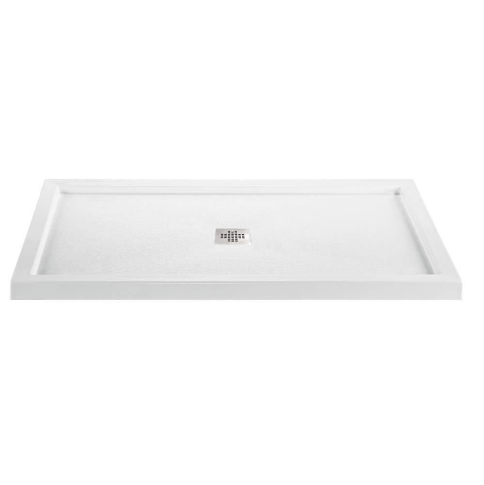 6636 ACRYLIC CXL CENTER DRAIN MULTI THRESHOLD - BISCUIT