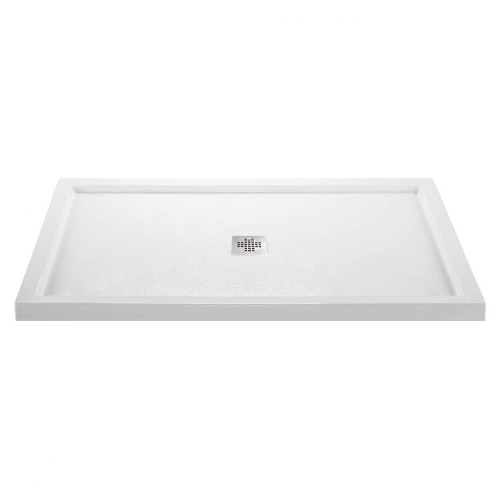 6642 ACRYLIC CXL CENTER DRAIN MULTI THRESHOLD - BISCUIT