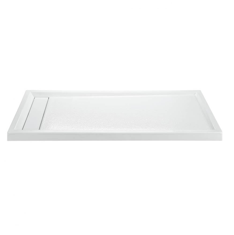 7236 ACRYLIC CXL LH HIDDEN DRAIN MULTI THRESHOLD - BISCUIT