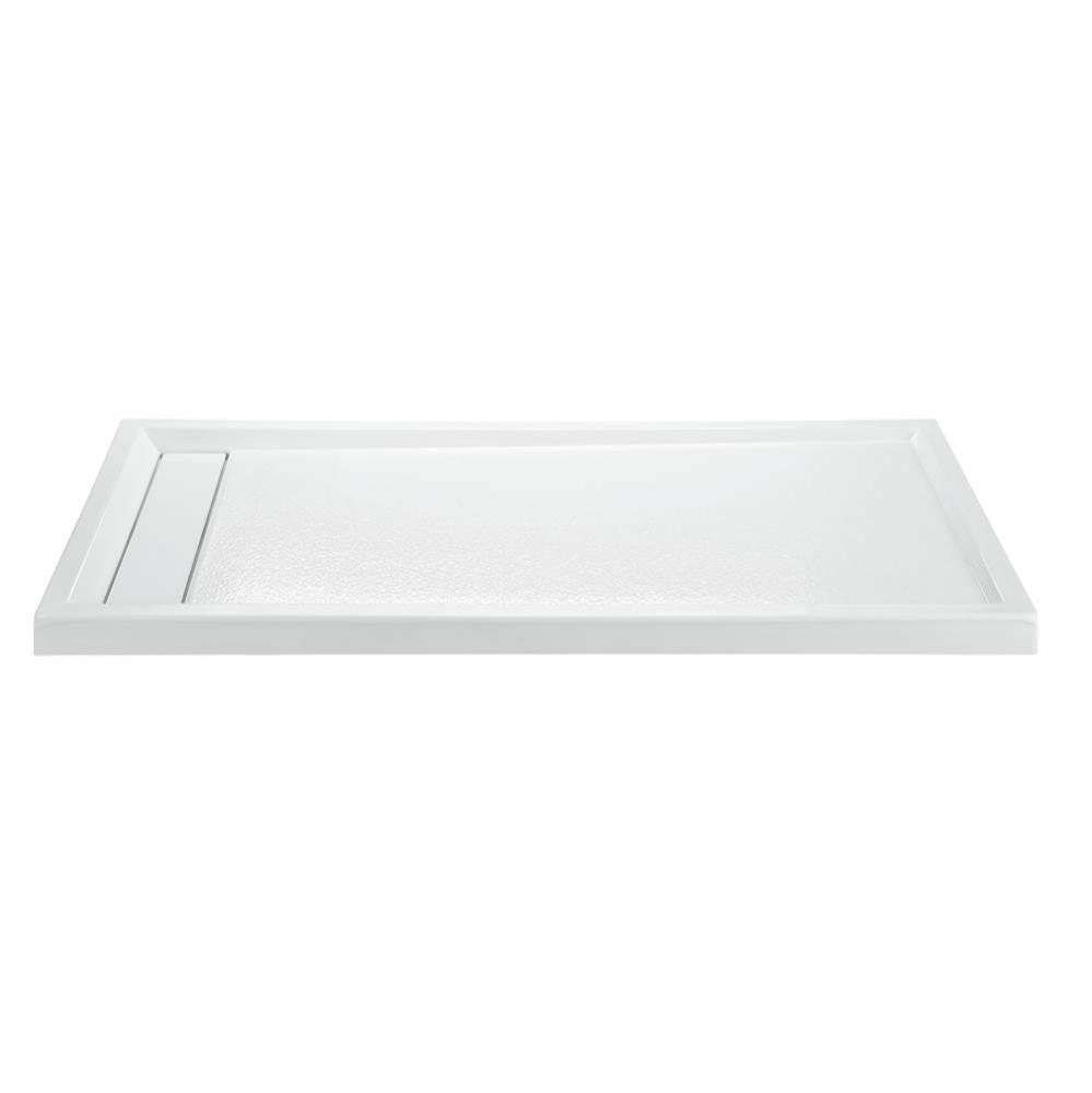 7848 ACRYLIC CXL LH HIDDEN DRAIN MULTI THRESHOLD - WHITE