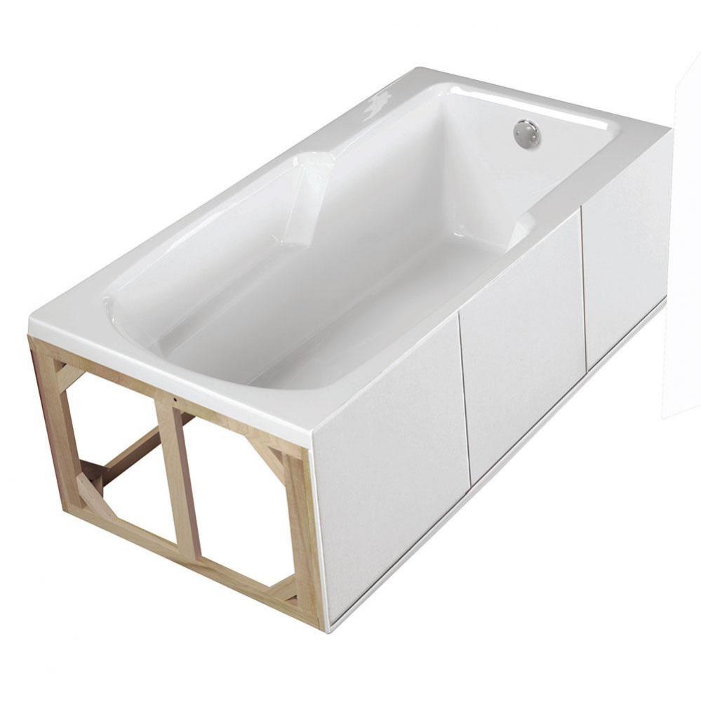 PRE-LEVELED FRAME & FOAM BASE FOR RECTANGULAR TUB