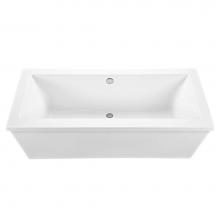 MTI Baths AST100-BI - ANDREA 10 ACRYLIC CXL FREESTANDING AIR BATH - BISCUIT (71.625X36)