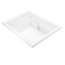 MTI Baths AE114-WH-DI - ANDREA 9 ACRYLIC CXL DROP IN AIR BATH ELITE - WHITE (66.75X49)