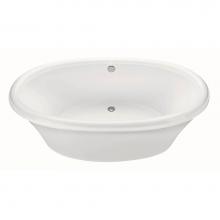 MTI Baths AST118DM-WH - VICTORIA 4 DOLOMATTE FREESTANDING  AIR BATH - WHITE (71.25X40.75)