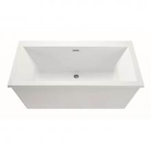 MTI Baths AST143DM-WH - KAHLO 4 DOLOMATTE FREESTANDING FAUCET DECK AIR BATH - WHITE (66X36)