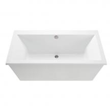 MTI Baths AST143-BI - KAHLO 4 ACRYLIC CXL FREESTANDING FAUCET DECK AIR BATH- BISCUIT (66X36)