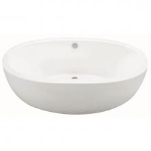 MTI Baths AE147DM-WH - OLIVIA 1 DOLOMATTE FREESTANDING SCULPTED AIR BATH ELITE - WHITE (66X36)