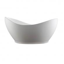 MTI Baths S185-WH-MT - JULIET SCULPTURESTONE FREESTANDING SOAKER - MATTE WHITE (72X36)