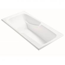 MTI Baths AEAP19DM-WH - WYNDHAM 4 DOLOMATTE DROP IN AIR BATH ELITE/WHIRLPOOL - WHITE (70.75X35.75)
