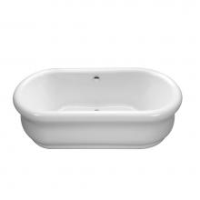 MTI Baths AE201-WH - PARISIAN 3 ACRYLIC CXL SCULPTED FINISH FREESTANDING AIR BATH ELITE - WHITE (65.5x35)