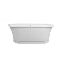 MTI Baths AST208-WH - LANEY 2 ACRYLIC CXL FREESTANDING AIR BATH - WHITE (65x33.75)