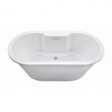 MTI Baths AST225DM-WH - NEW YORKER 10 DOLOMATTE FREESTANDING FAUCET DECK AIR BATH - WHITE (71.75X35.5)