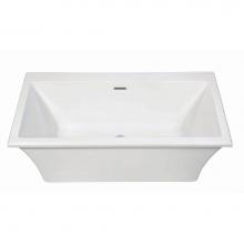 MTI Baths AST238DM-WH - MADELYN 5 DOLOMATTE FREESTANDING FAUCET DECK AIR BATH - WHITE (65.75X36)