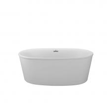 MTI Baths AST250DM-WH - ADEL DOLOMATTE FREESTANDING AIR BATH - WHITE (57.25x31)