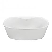 MTI Baths AST269-BI - ADEL 4 ACRYLIC CXL FREESTANDING FAUCET DECK  AIR BATH - BISCUIT (66X31)