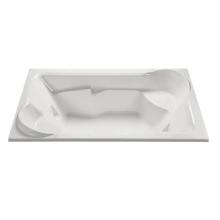 MTI Baths AW33-BI - SIESTA ACRYLIC CXL DROP IN AIR BATH/WHIRLPOOL - BISCUIT (79.5X48)