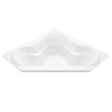 MTI Baths AE36-BI - CAYMAN 4 ACRYLIC CXL DROP IN CORNER AIR BATH ELITE - BISCUIT (59.875X59.875)