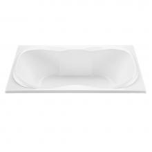 MTI Baths ASTSM62-WH - TRANQUILITY 2 ACRYLIC CXL DROP IN AIR BATH/STREAM - WHITE (72X42)