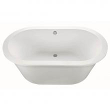 MTI Baths AE67DM-WH - NEW YORKER 3 DOLOMATTE FREESTANDING AIR BATH ELITE - WHITE (71.75X41.75)