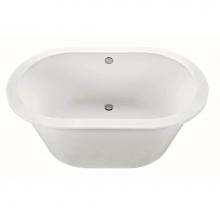 MTI Baths AST68DM-WH - NEW YORKER 4 DOLOMATTE FREESTANDING AIR BATH - WHITE (65.5X41.5)
