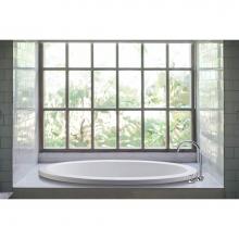 MTI Baths AE72DM-WH - ADENA 6 DOLOMATTE OVAL DROP IN AIR BATH ELITE - WHITE (63X41.25)