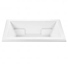 MTI Baths S79-BI-UM - MADELYN 1 ACRYLIC CXL UNDERMOUNT SOAKER - BISCUIT (71.625X41.75)