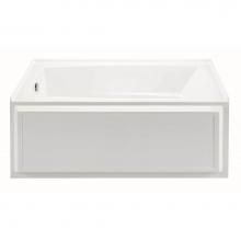 MTI Baths P80UDM-WH-RH - WYNDHAM 5 DOLOMATTE ALCOVE INTEGRAL SKIRTED RH ULTRA WHIRLPOOL - WHITE (59.75X32)
