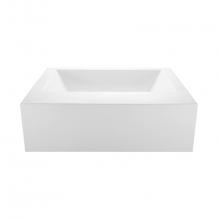 MTI Baths S84A3 - Metro 2 Acrylic Cxl Sculpted 3 Side Soaker - White (71.75X41.875)