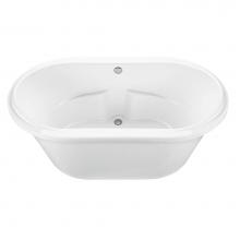 MTI Baths AST86-BI - HARMONY 2 ACRYLIC CXL FREESTANDING AIR BATH - BISCUIT (71.25X41)