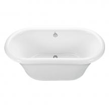 MTI Baths AST88B-BI - MELINDA 4 ACRYLIC CXL FREESTANDING W/PEDESTAL AIR BATH - BISCUIT (65.5X35)