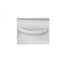 MTI Baths GBCW - SET OF TWO-CURVED 9'' WHITE ACRYLIC GRAB BARS