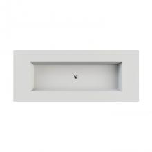 MTI Baths C807S68-BI-GL - Petra 7 Sculpturestone Counter Sink Single Bowl Up To 68'' - Gloss Biscuit
