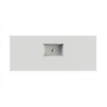 MTI Baths C809S56-BI-GL - Petra 9 Sculpturestone Counter Sink Single Bowl Up To 56'' - Gloss Biscuit