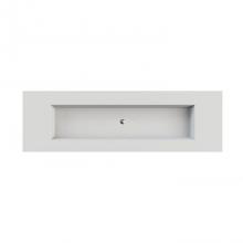 MTI Baths C810S80-BI-GL - Petra 10 Sculpturestone Counter Sink Single Bowl Up To 80'' - Gloss Biscuit