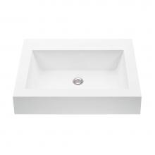 MTI Baths MTCS700GL-BI - METRO 1 SR SCULPTURESTONE SEMI-RECESSED - GLOSS BISCUIT (22.25X17.25)