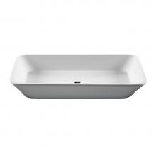 MTI Baths MTCS739-WH-MT - ADDISON SCULPTURESTONE VESSEL - MATTE WHITE (25.75X16)