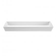MTI Baths MTCS732UM-WH-MT - PETRA 5 SCULPTURESTONE UNDERMOUNT - MATTE WHITE (47.5X14.125)