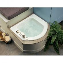 MTI Baths MTLS-120JPSWH - FOOT SPA 2 ACRYCLIC CXL DROP IN SOAKER - WHITE (26.5X24)