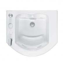 MTI Baths MTLS120JP-WH - FOOT SPA 2 ACRYCLIC CXL DROP IN WHIRLPOOL - WHITE (26.5X24)