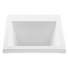 MTI Baths MTLS120-WH-UM - BASICS ACRYLIC CXL LAUNDRY SINGLE BOWL UNDERMOUNT - WHITE (25X22)