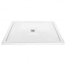 MTI Baths SB4836MTWH - 4836 ACRYLIC CXL CENTER DRAIN MULTI THRESHOLD - WHITE